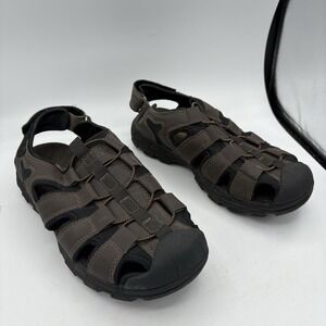 Skechers Sandals Mens‎ Size 8 Gander Liveoak 64382 Fisherman Brown